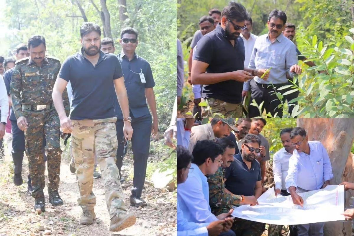 Pawan Kalyan:అడవిలో కాలినడకన తిరుగుతూ . . పవన్ కళ్యాణ్ ఆన్ డ్యూటీ!